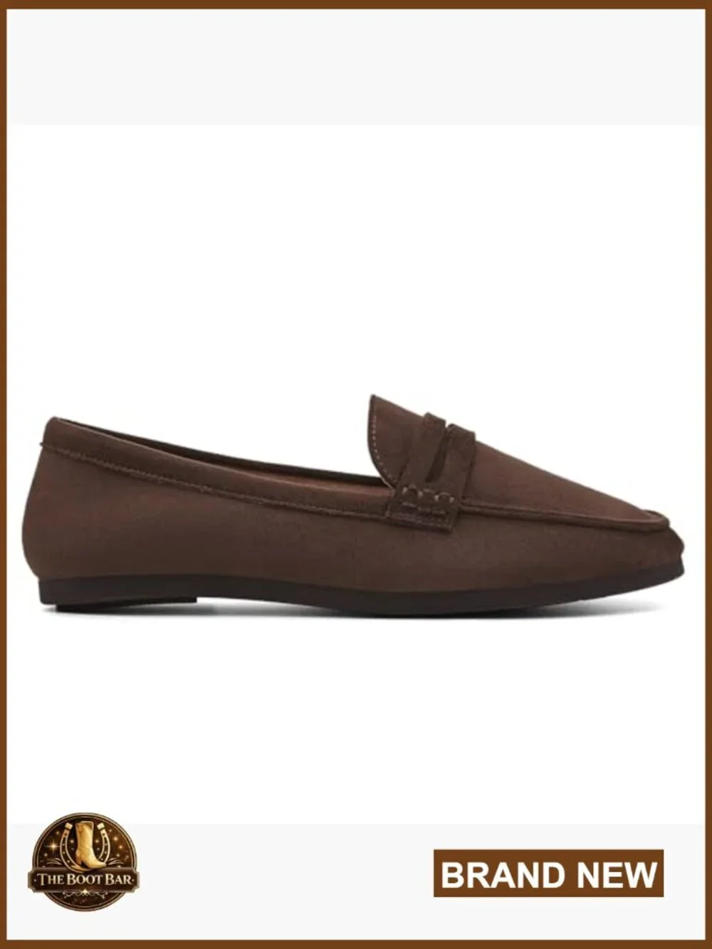 Faux Suede Loafers Slip On Flats Lightweight Comfortable Work Shoes